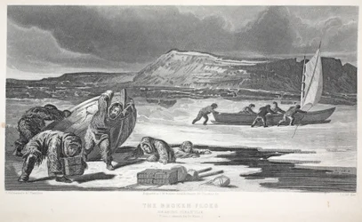 Die gebrochenen Eisschollen, Illustration aus 